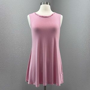 ❗️3/$20❗️Logo by Lori Goldstein Knit Tank w/ Chiffon Detail